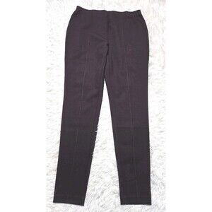 J. Jill Dark Fig  Ponte Pull-On Stretch Comfort Leggings Size Medium 30x28 NWT